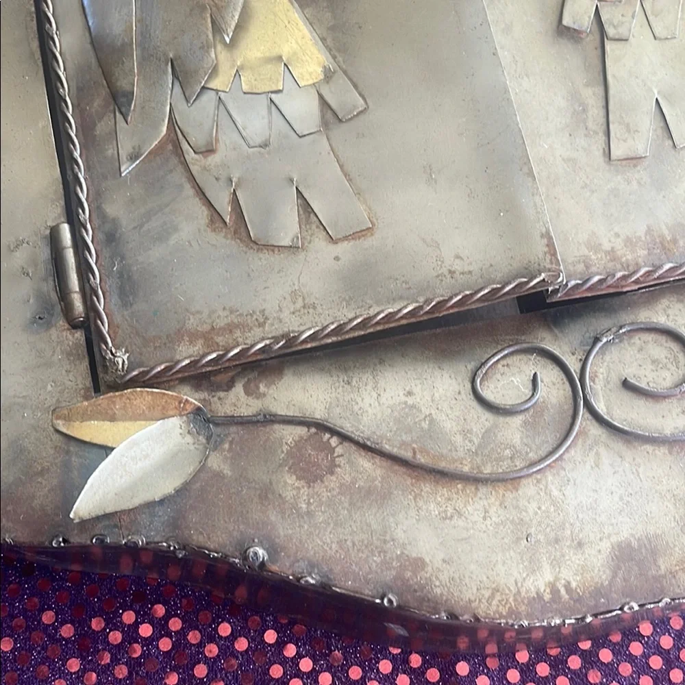 Antique Bronze Wall Decor with Bird Design